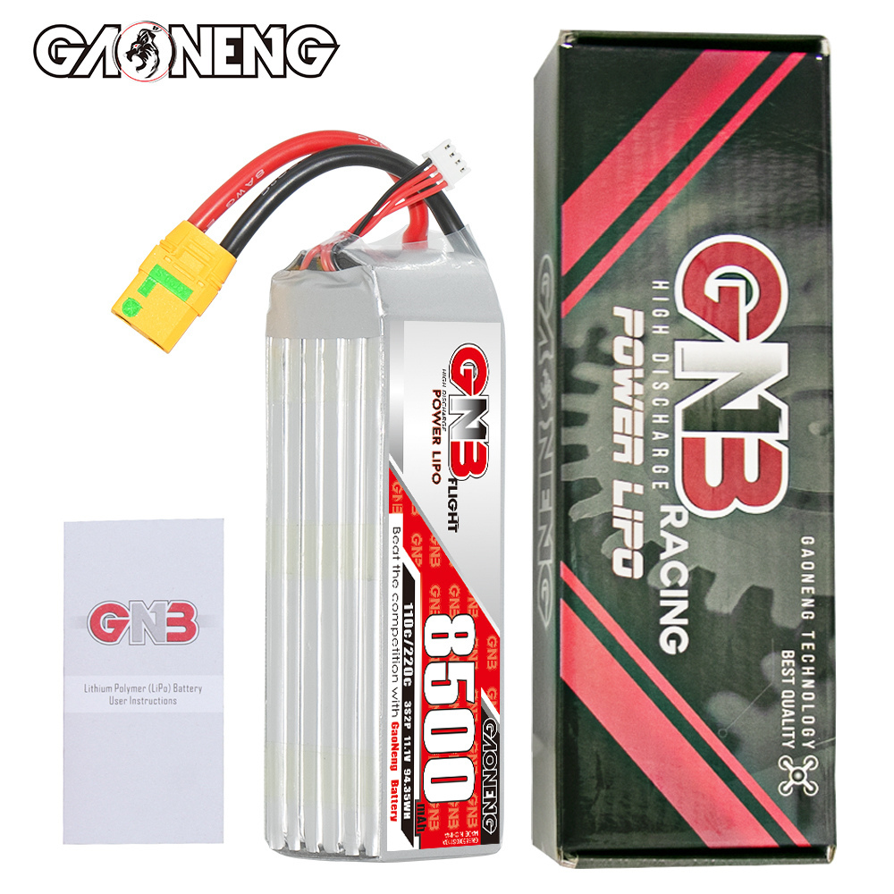 GAONENG GNB 3S 11.1V 8500mAh 110C RC LiPo Battery XT90S Anti Spark