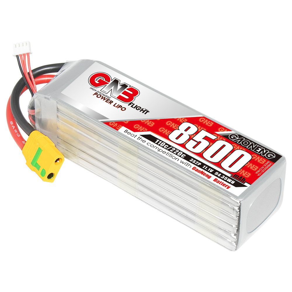 GAONENG GNB 3S 11.1V 8500mAh 110C RC LiPo Battery XT90S Anti Spark