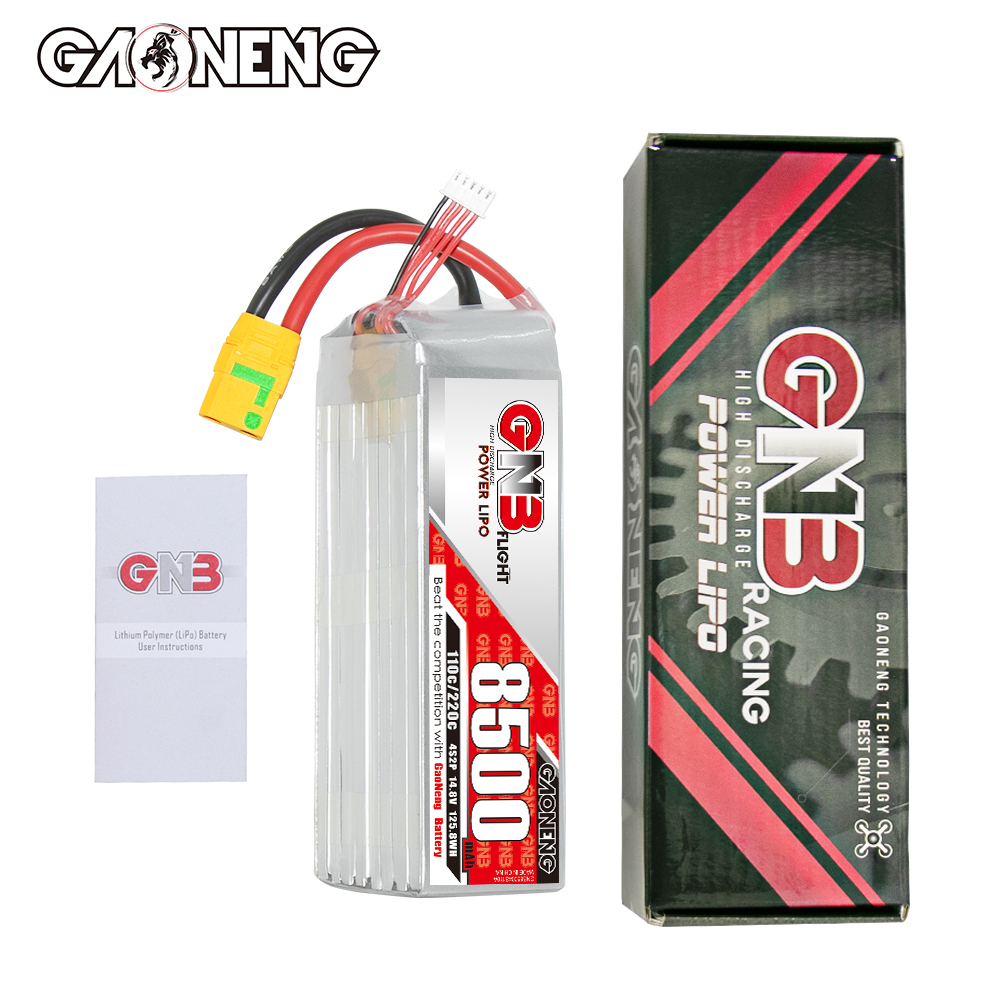 GAONENG GNB 4S 14.8V 8500mAh 110C RC LiPo Battery XT90S Anti Spark