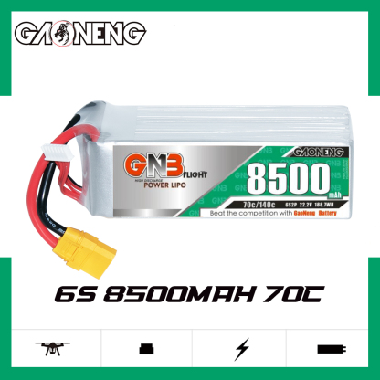 GAONENG GNB 6S 22.2V 8500mAh 70C LiPo Battery XT90