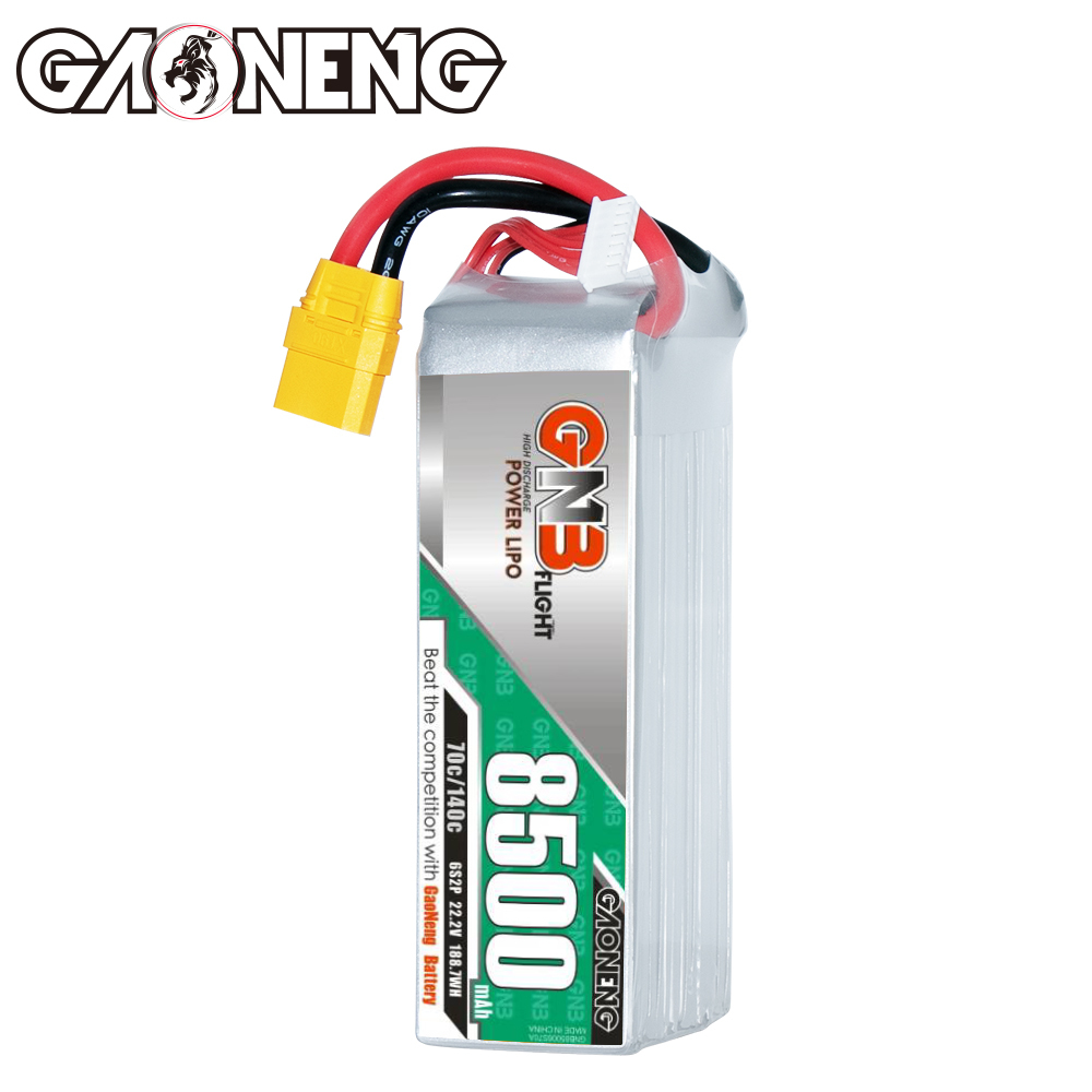GAONENG GNB 6S 22.2V 8500mAh 70C LiPo Battery XT90