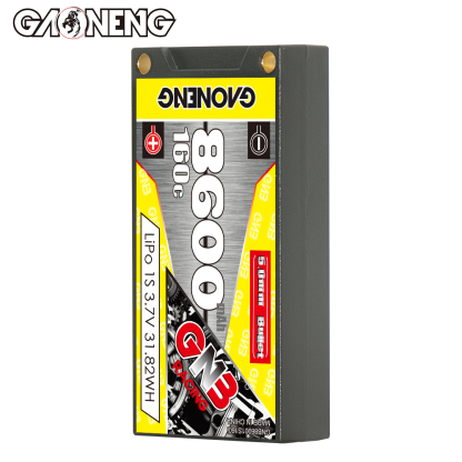 GAONENG GNB 1S 3.7V 8600mAh 160C 5mm Bullet Hard Case LiPo Battery