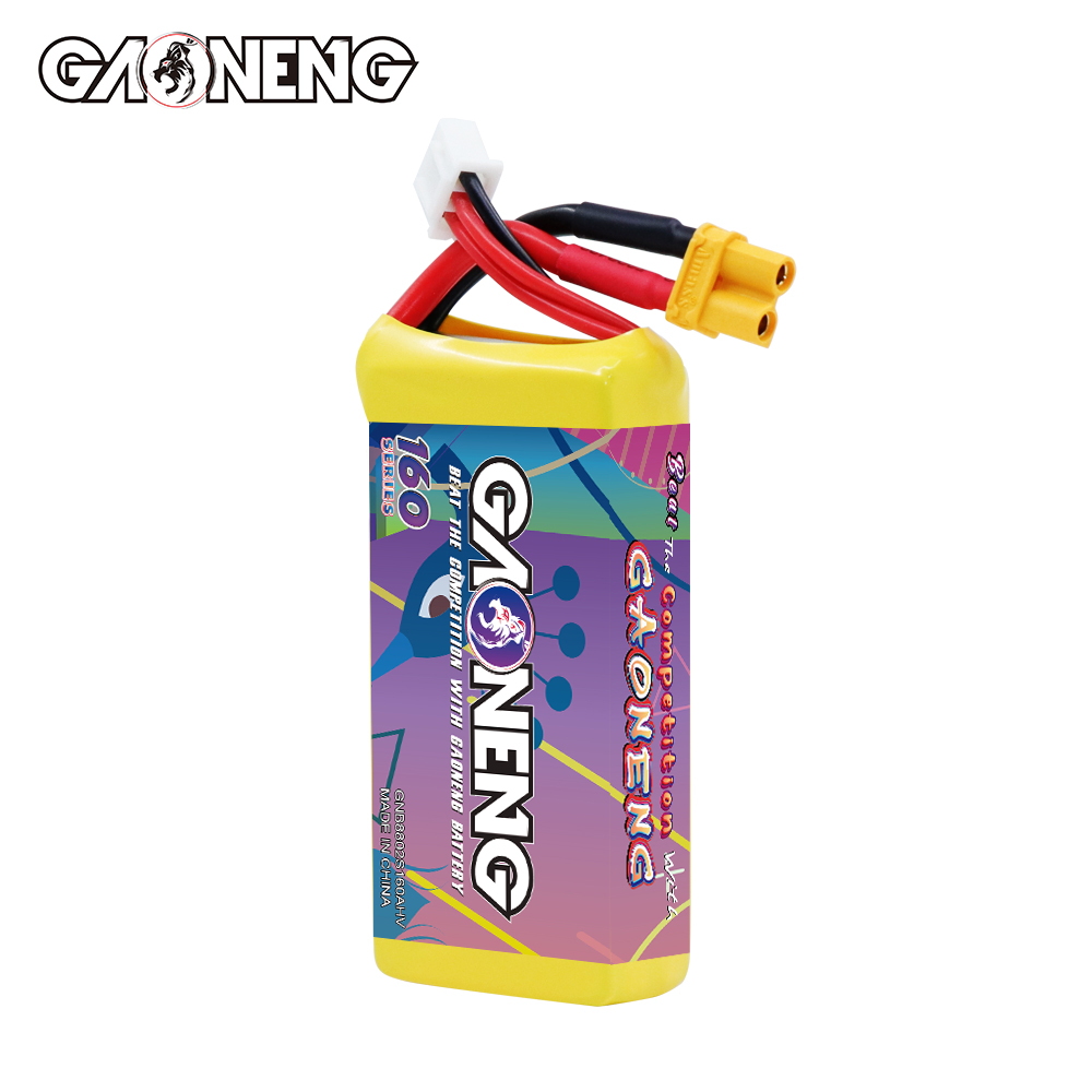 GAONENG GNB LiHV 2S 7.6V 880mah 160C XT30 LiPo Battery
