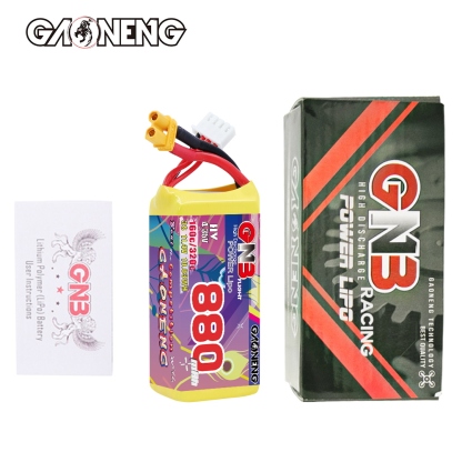 GAONENG GNB LiHV 3S 11.4V 880mAh 160C XT30 LiPo Battery