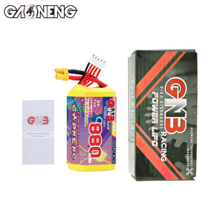 GAONENG GNB LiHV 4S 15.2V 880mAh 160C XT30 LiPo Battery