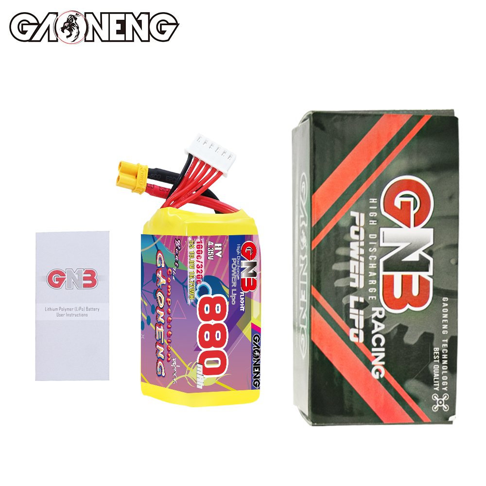 GAONENG GNB LiHV 5S 19V 880mah 160C XT30 LiPo Battery
