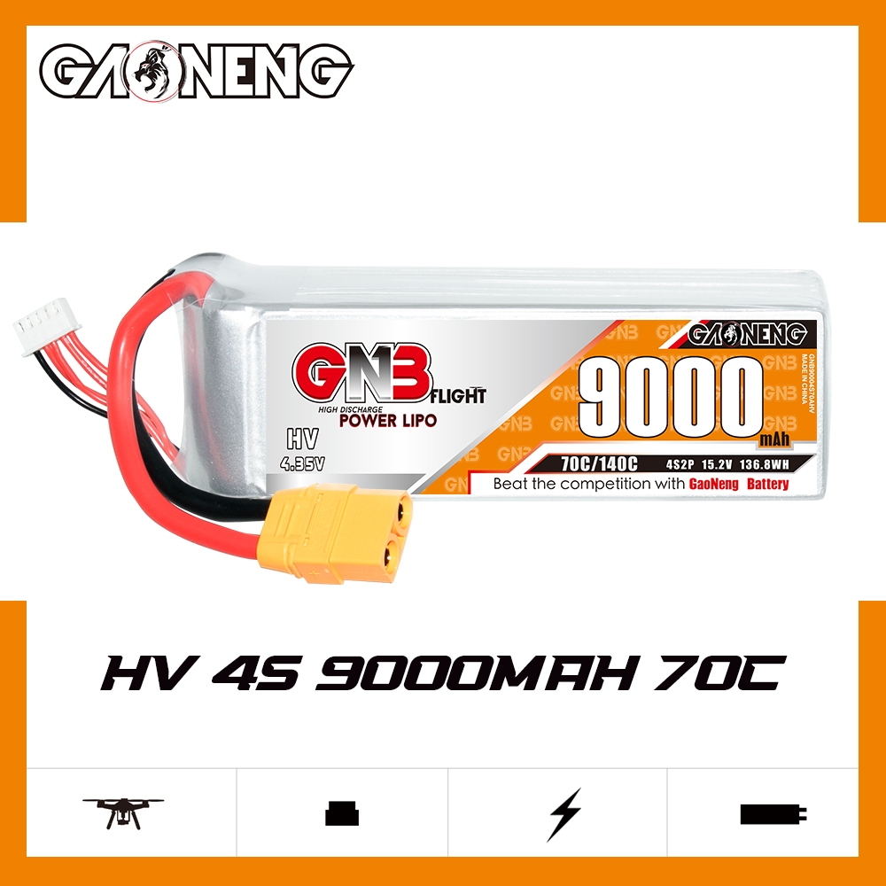 GAONENG GNB HV 4S 15.2V 9000mAh 70C XT90 LiPo Battery