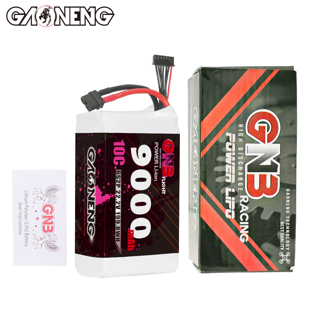 GAONENG GNB 6S 22.2V 9000mah 10C XT60 Li-ion Battery made with Molicel 21700 P45B