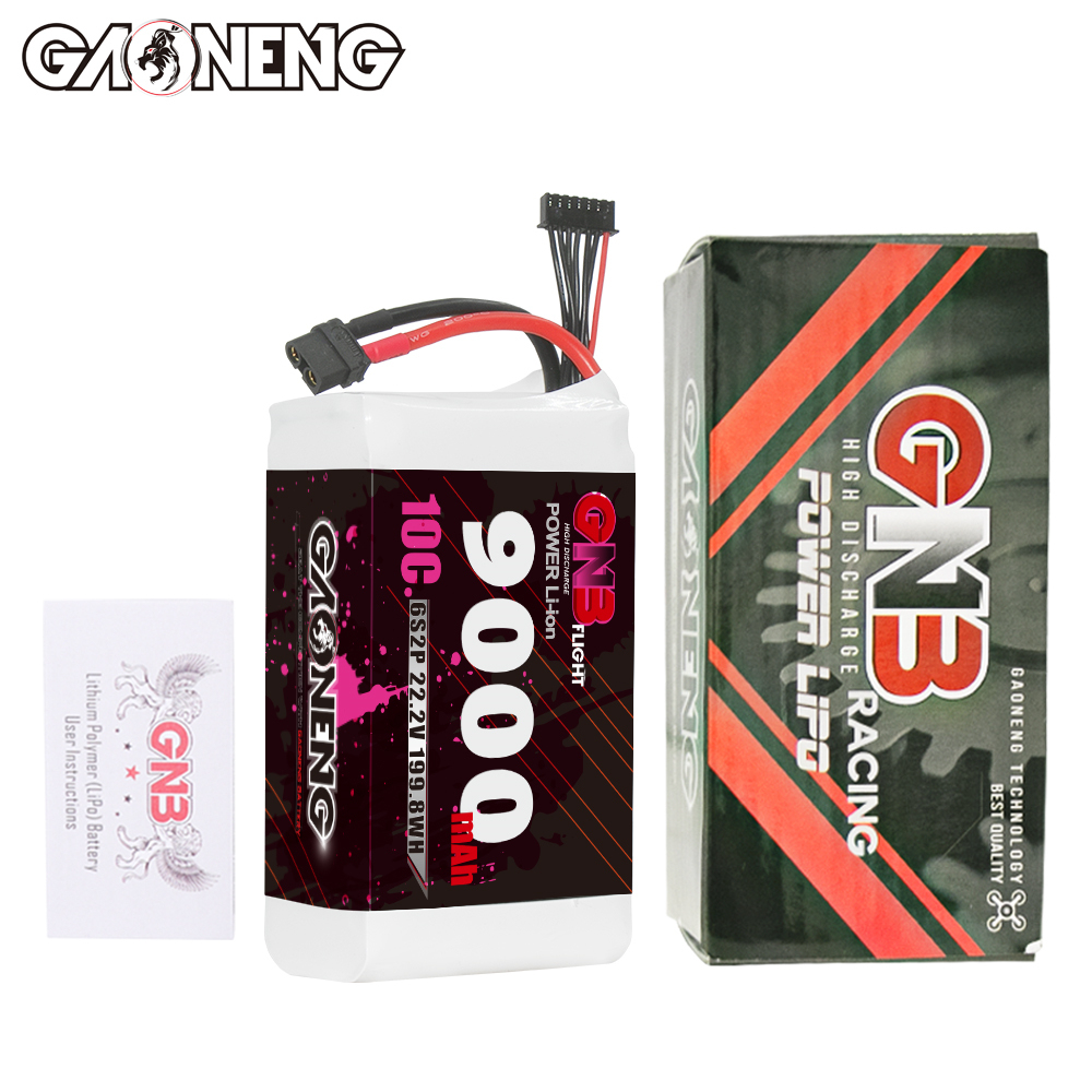 GAONENG GNB 6S 22.2V 9000mah 10C XT60 Li-ion Battery made with Molicel 21700 P45B