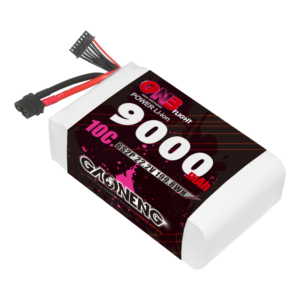 GAONENG GNB 6S 22.2V 9000mah 10C XT60 Li-ion Battery made with Molicel 21700 P45B