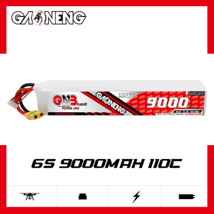 GAONENG GNB 6S 22.2V 9000mAh 110C RC LiPo Battery XT90S Anti Spark