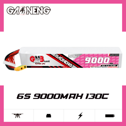 GAONENG GNB 6S 22.2V 9000mAh 130C RC LiPo Battery XT90S Anti Spark