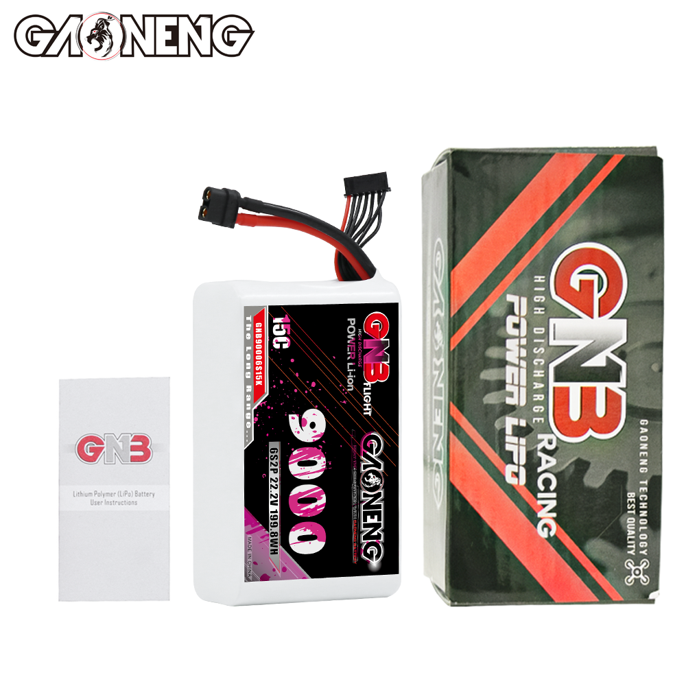 GAONENG GNB 6S 22.2V 9000mah 15C XT60 Li-ion Battery