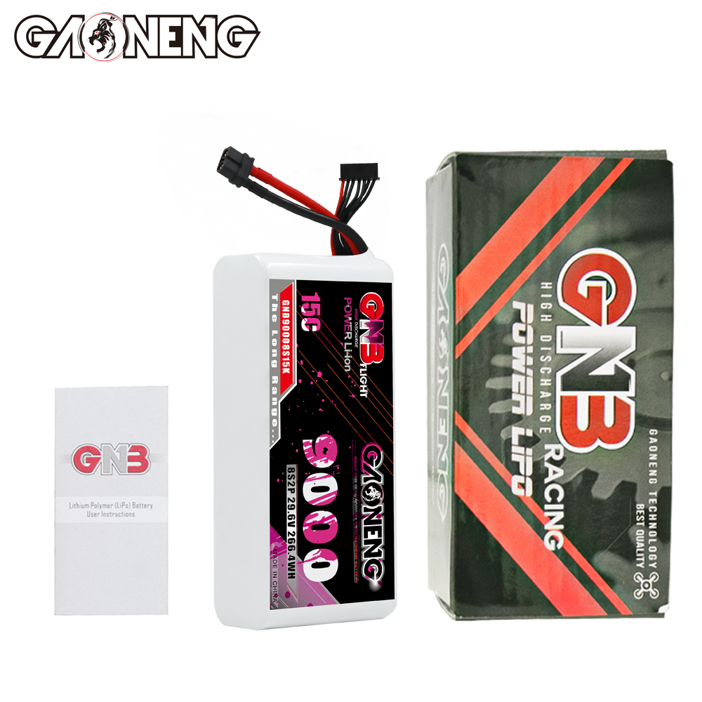 GAONENG GNB 8S2P 22.2V 9000mah 15C XT60 Li-ion Battery