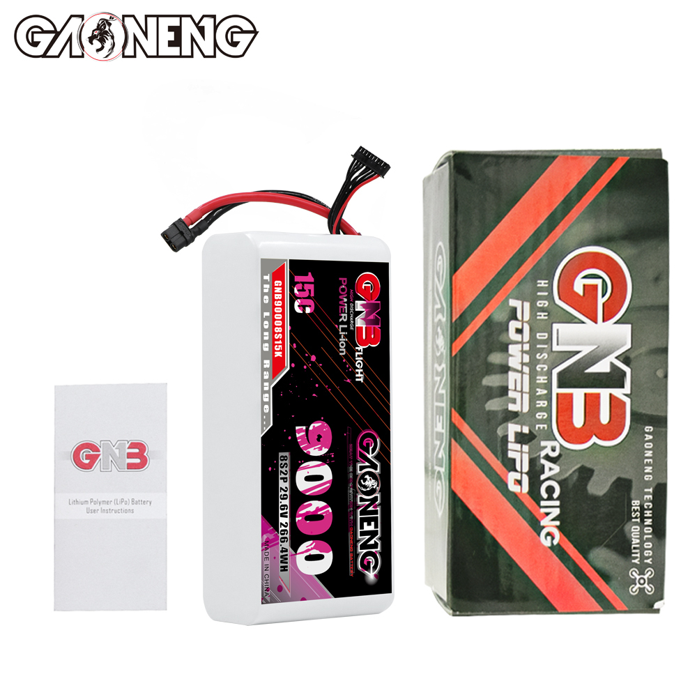 GAONENG GNB 8S2P 22.2V 9000mah 15C XT60 Li-ion Battery