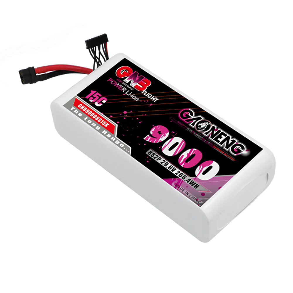 GAONENG GNB 8S2P 22.2V 9000mah 15C XT60 Li-ion Battery