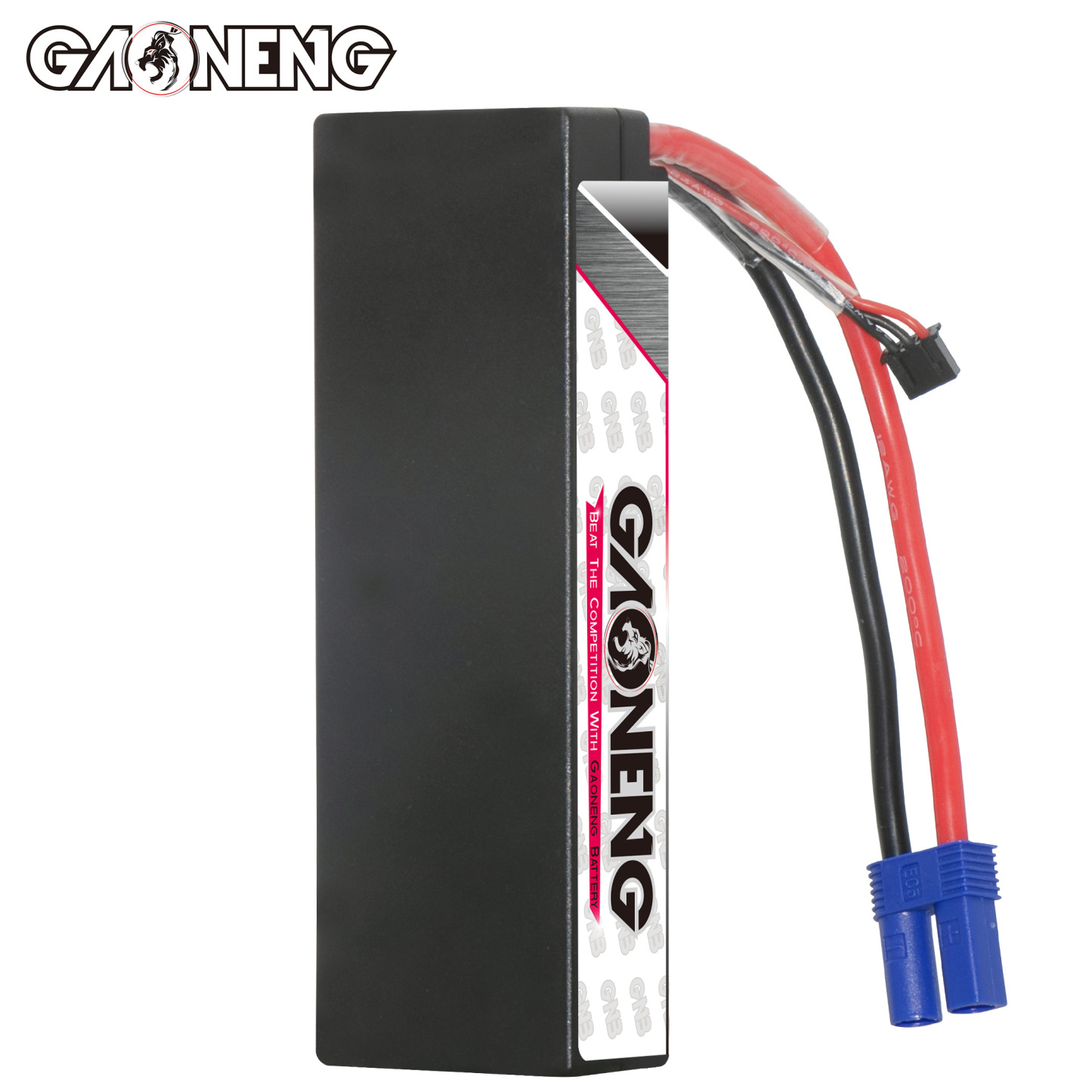 GAONENG GNB LiHV 2S 7.6V 9500mAh 140C Cabled Hard Case LiPo Battery EC5