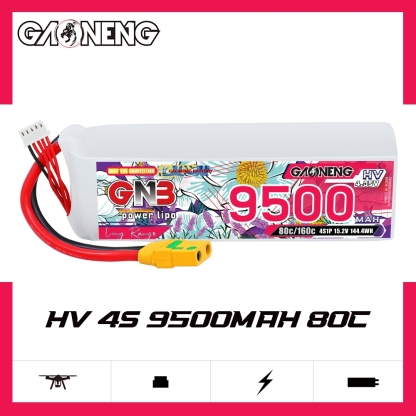 GAONENG GNB HV 4S 15.2V 9500mAh 80C XT90S LiPo Battery