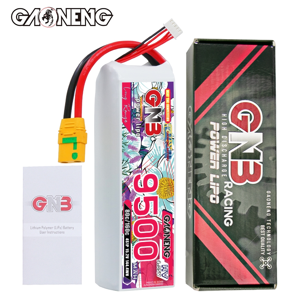 GAONENG GNB HV 4S 15.2V 9500mAh 80C XT90S LiPo Battery