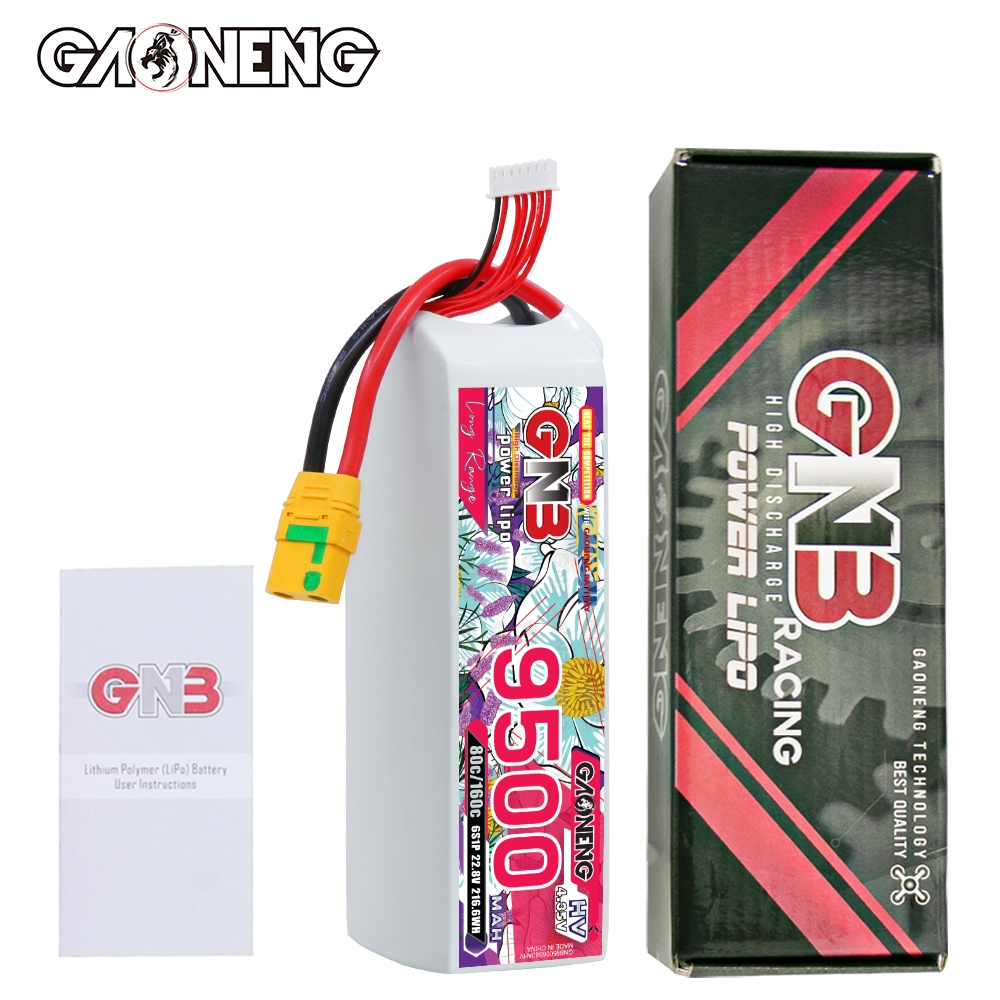 GAONENG GNB HV 6S 22.8V 9500mAh 80C LiPo Battery XT90S