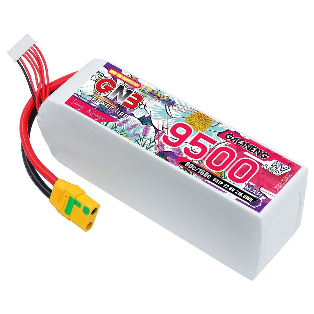 GAONENG GNB HV 6S 22.8V 9500mAh 80C LiPo Battery XT90S