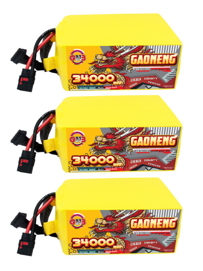 GAONENG GNB 34000mah 16S 59.2V 5C QS8 Semi Solid State Li-ion Battery 310WH/kg