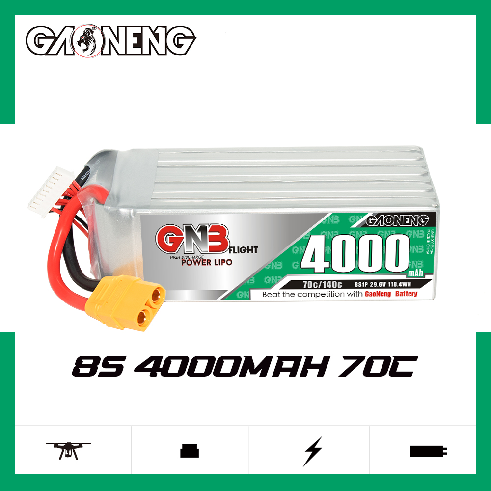 GAONENG GNB 8S 29.6V 4000mAh 70C LiPo Battery XT90S