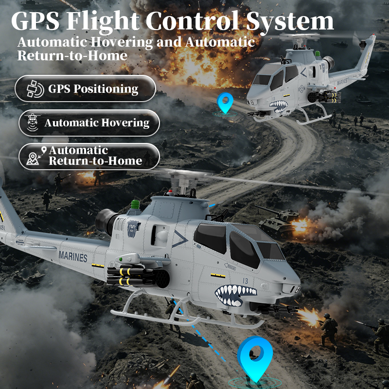 YUXIANG F112S Marines AH-1 Cobra GPS Stabilized Helicopter 