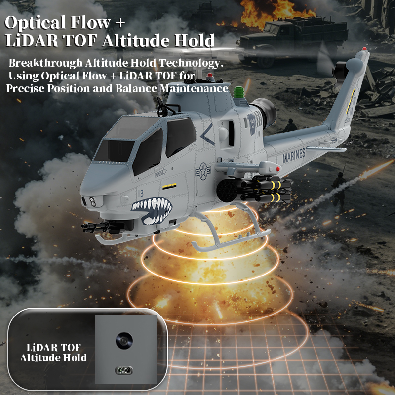 YUXIANG F112S Marines AH-1 Cobra GPS Stabilized Helicopter 