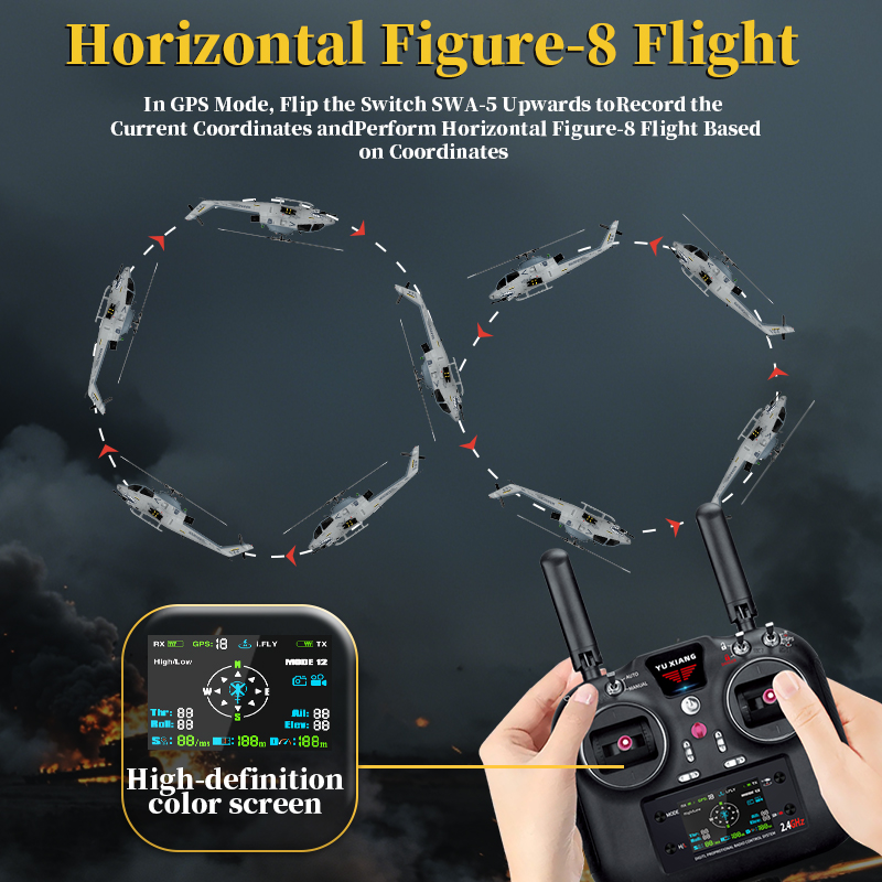 YUXIANG F112S Marines AH-1 Cobra GPS Stabilized Helicopter 