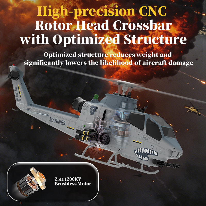 YUXIANG F112S Marines AH-1 Cobra GPS Stabilized Helicopter 
