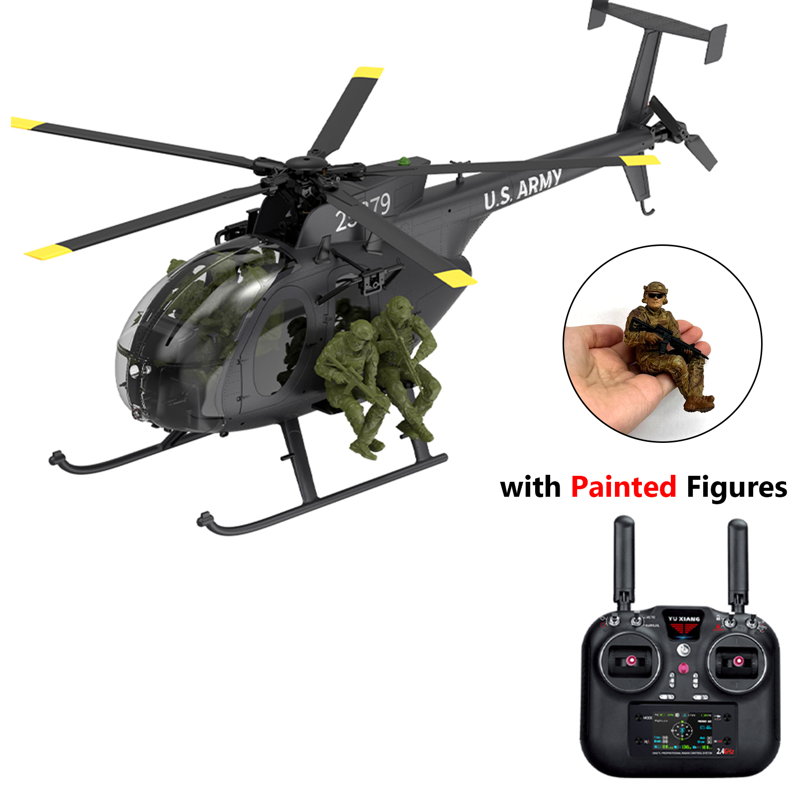 YUXIANG F118S MH-6 MD500 GPS Stabilized Helicopter