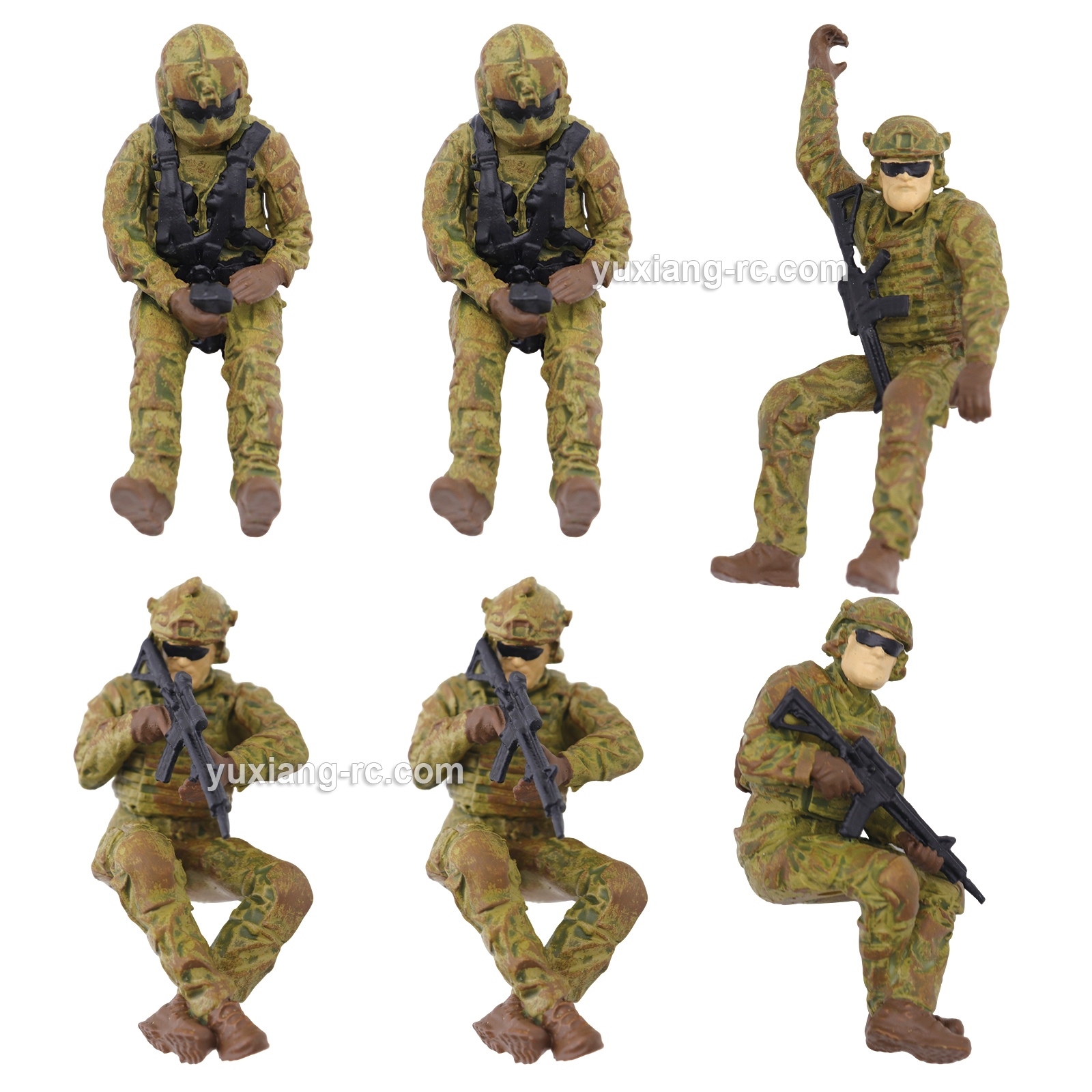 YUXIANG F118S GPS MD500 Hand-Painted Soldier & Pilot Figures