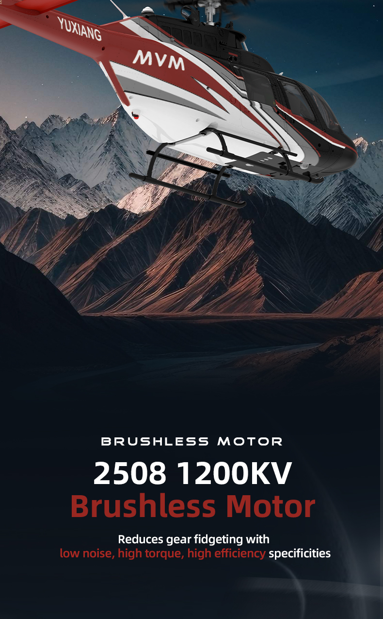 bbanghuang✨ YuXiang F08 Bell206 Jet Ranger Gyro Stabilized 5CH