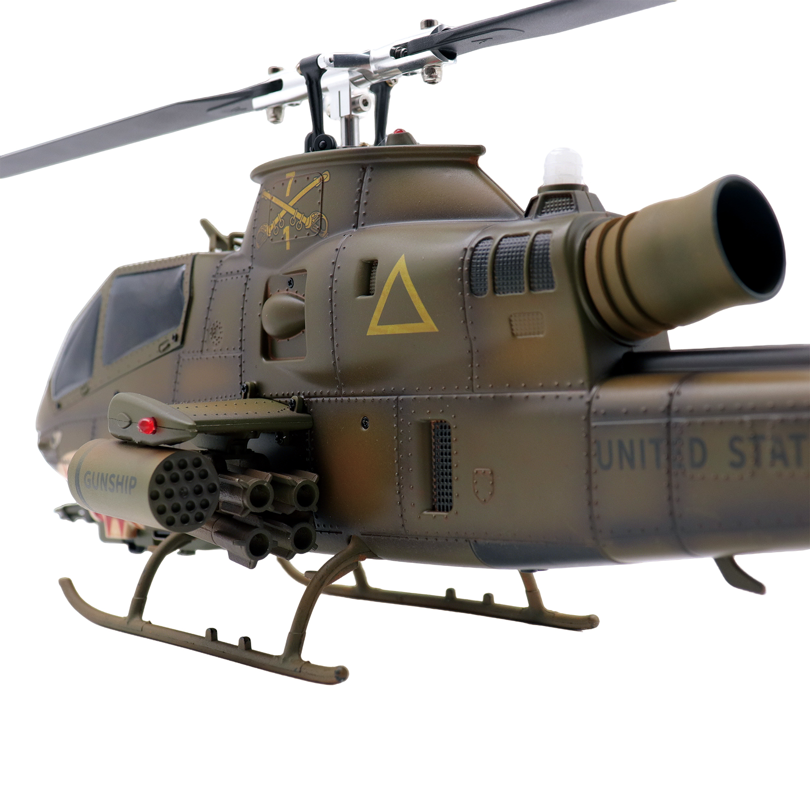 YUXIANG F112S  Green Weathered AH-1 Cobra GPS Stabilized Helicopter - RTF