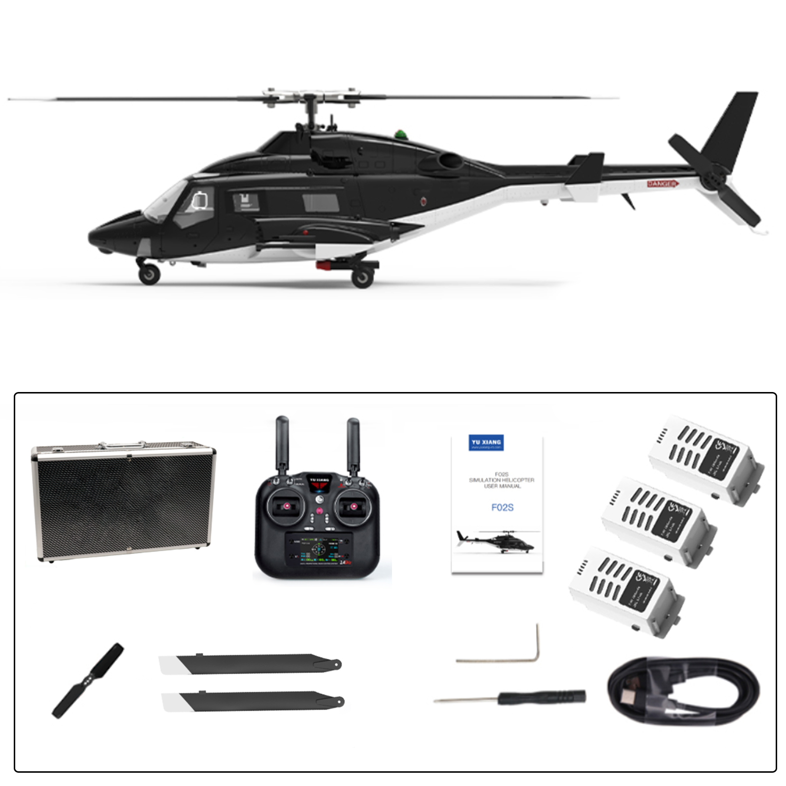 YUXIANG F02S Airwolf GPS Stabilized Helicopter - RTF