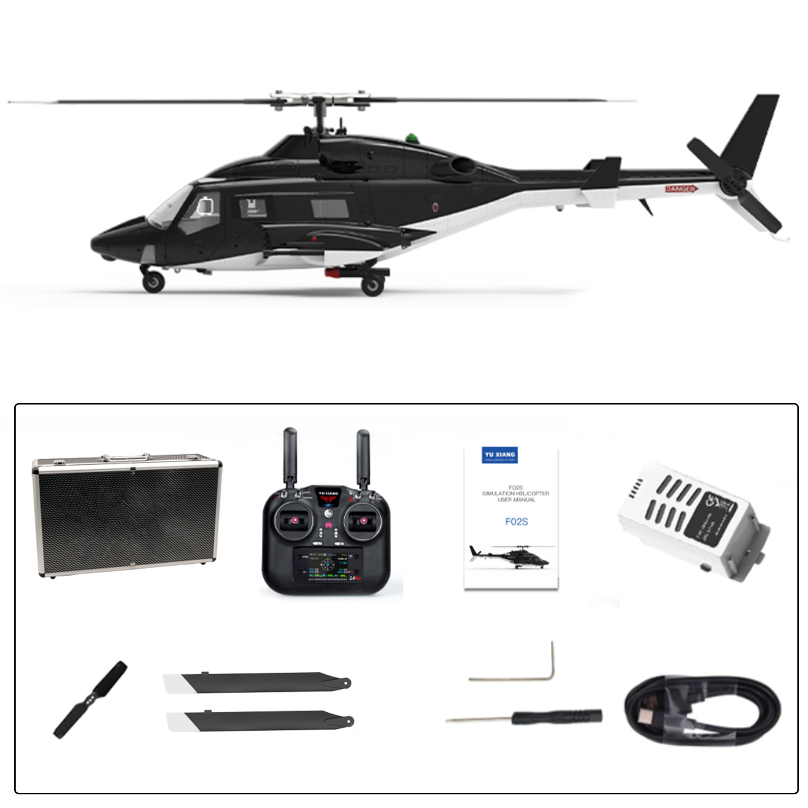 エアーウルフ AirWolf (F02S) RTF GPS付 ラジコンヘリ YUXIANG F02S Airwolf GPS Stabilized Helicopter - RTF