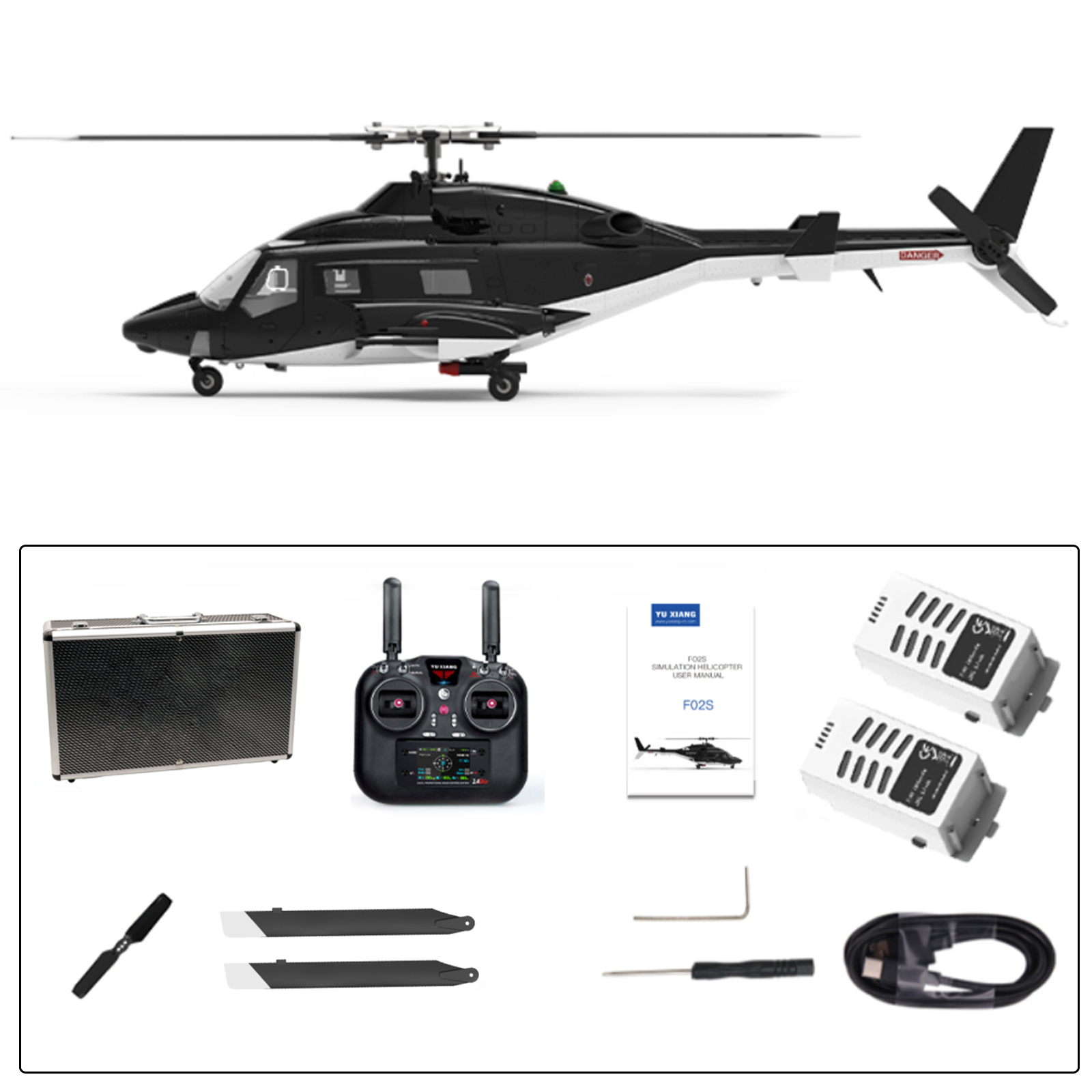YUXIANG F02S Airwolf GPS Stabilized Helicopter - RTF