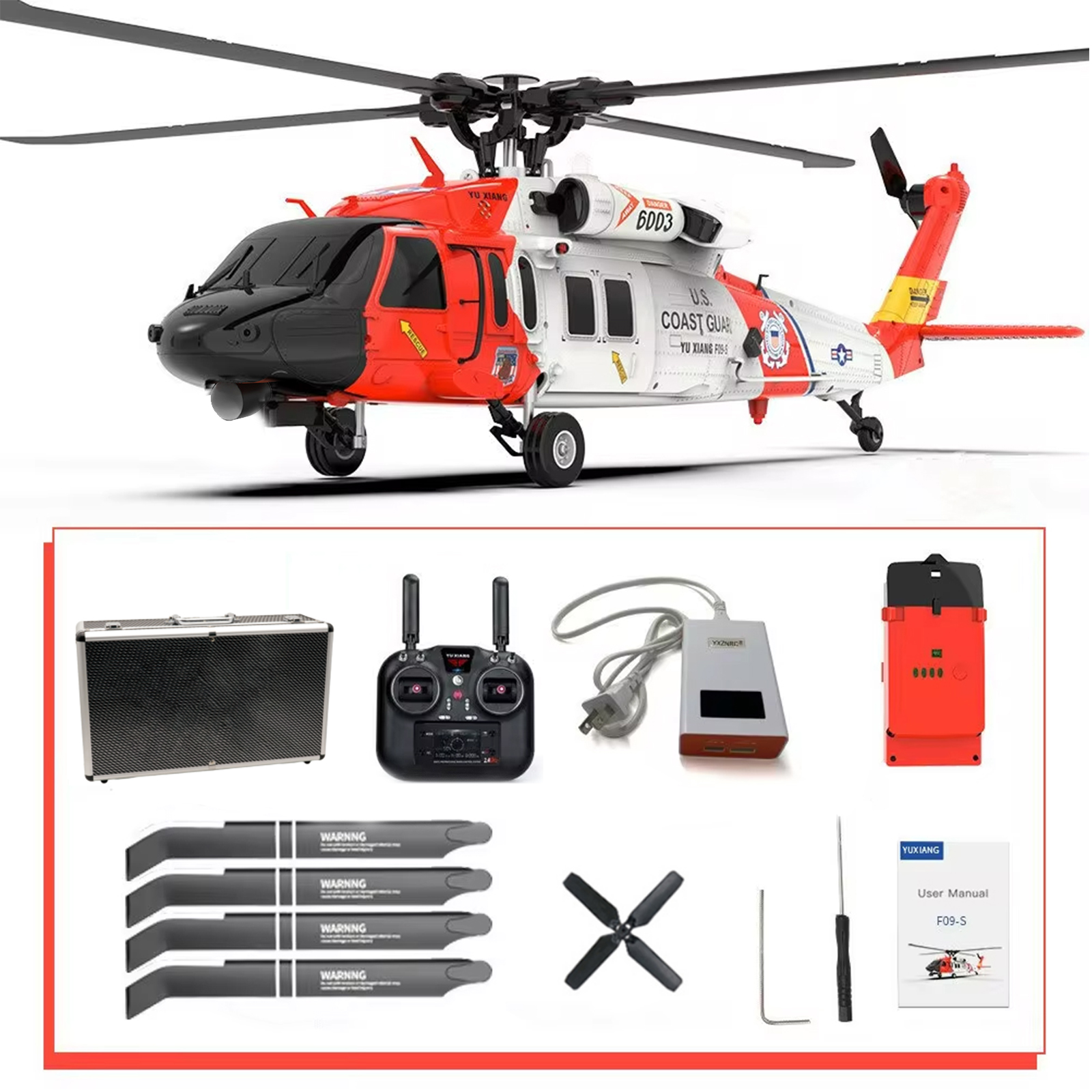 YuXiang F09S UH-60 Coast Guard GPS RC Helicopter -RTF