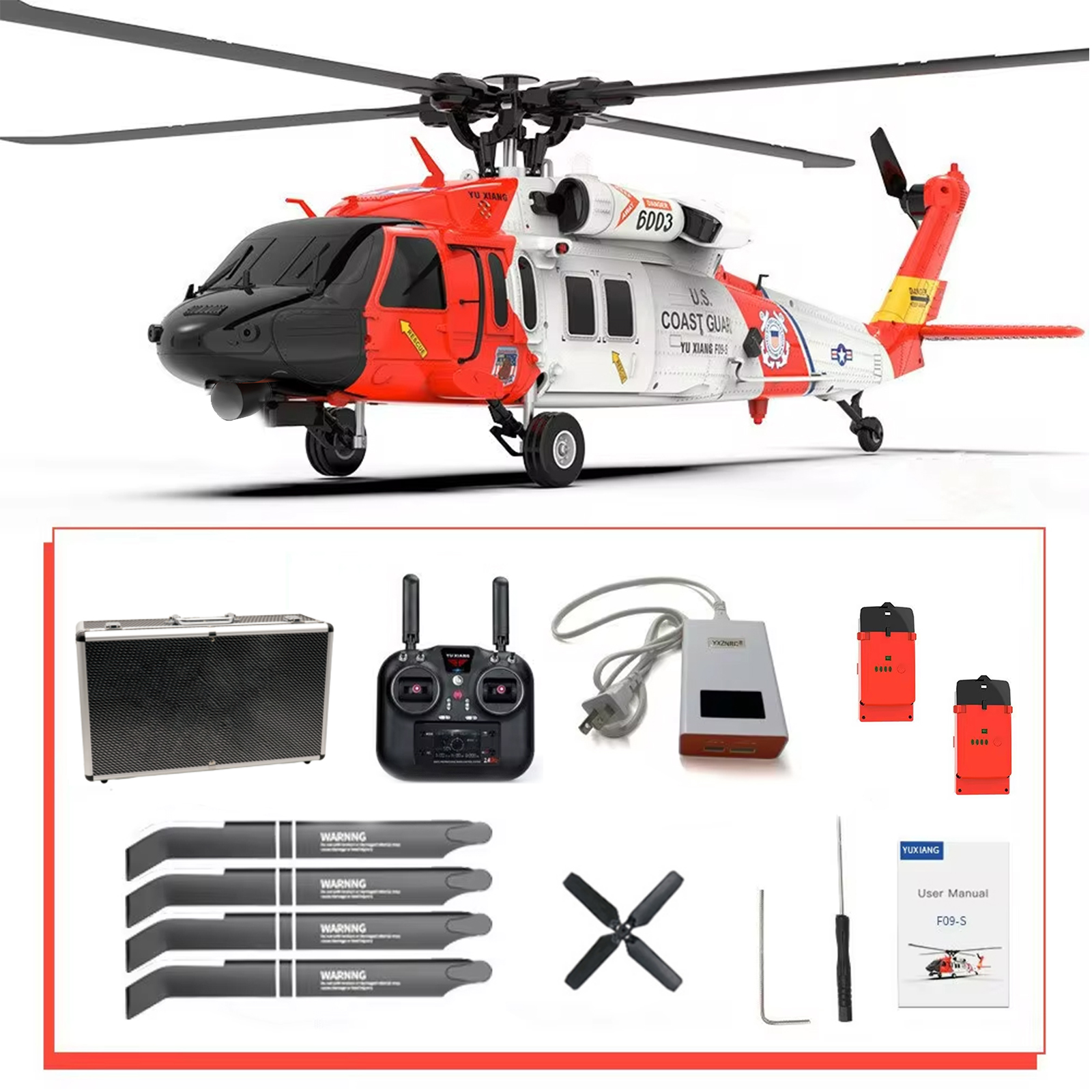 YuXiang F09S UH-60 Coast Guard GPS RC Helicopter -RTF
