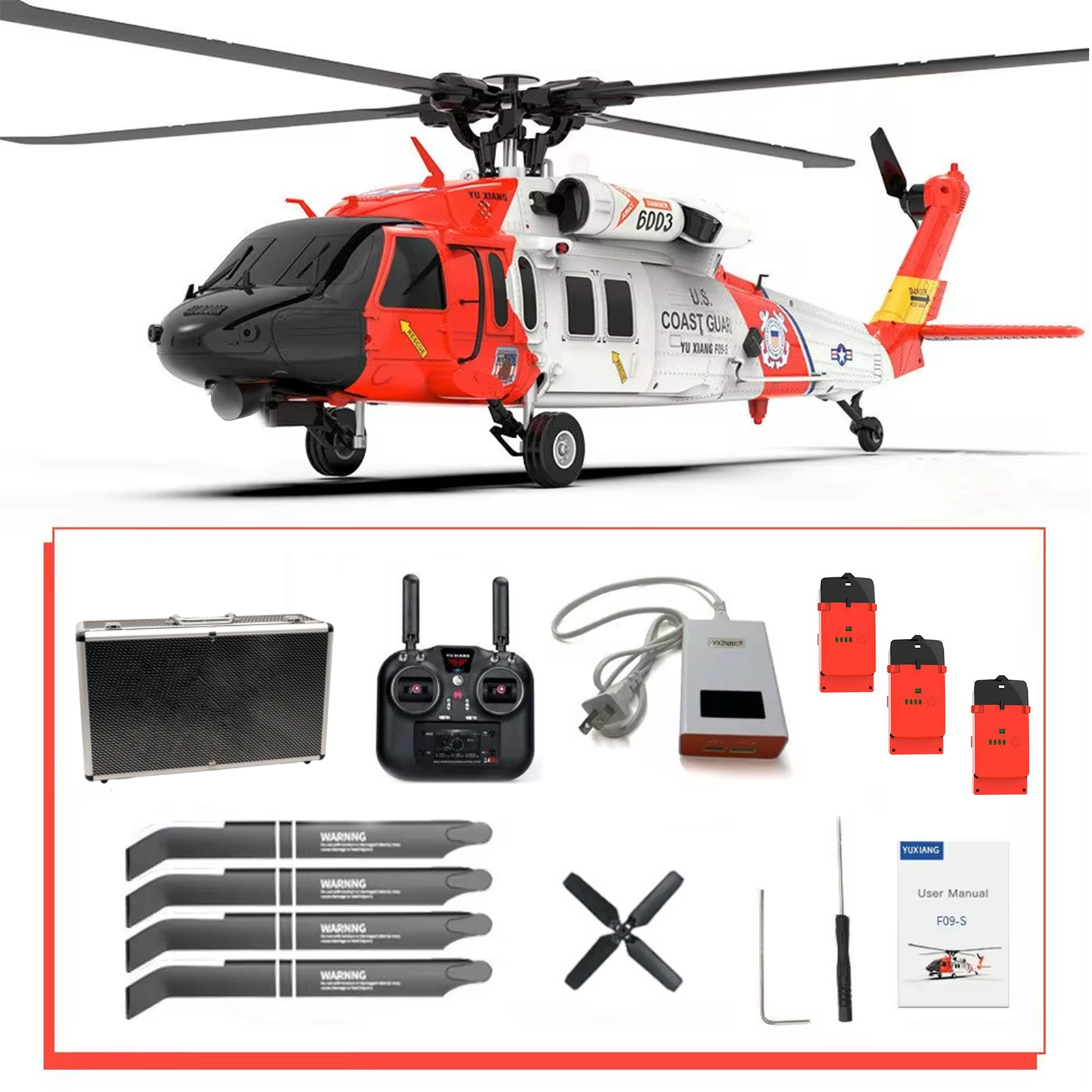 YuXiang F09S UH-60 Coast Guard GPS RC Helicopter -RTF
