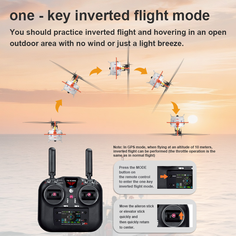 YUXIANG F07S UH-1D Huey GPS Stabilized Helicopter - RTF