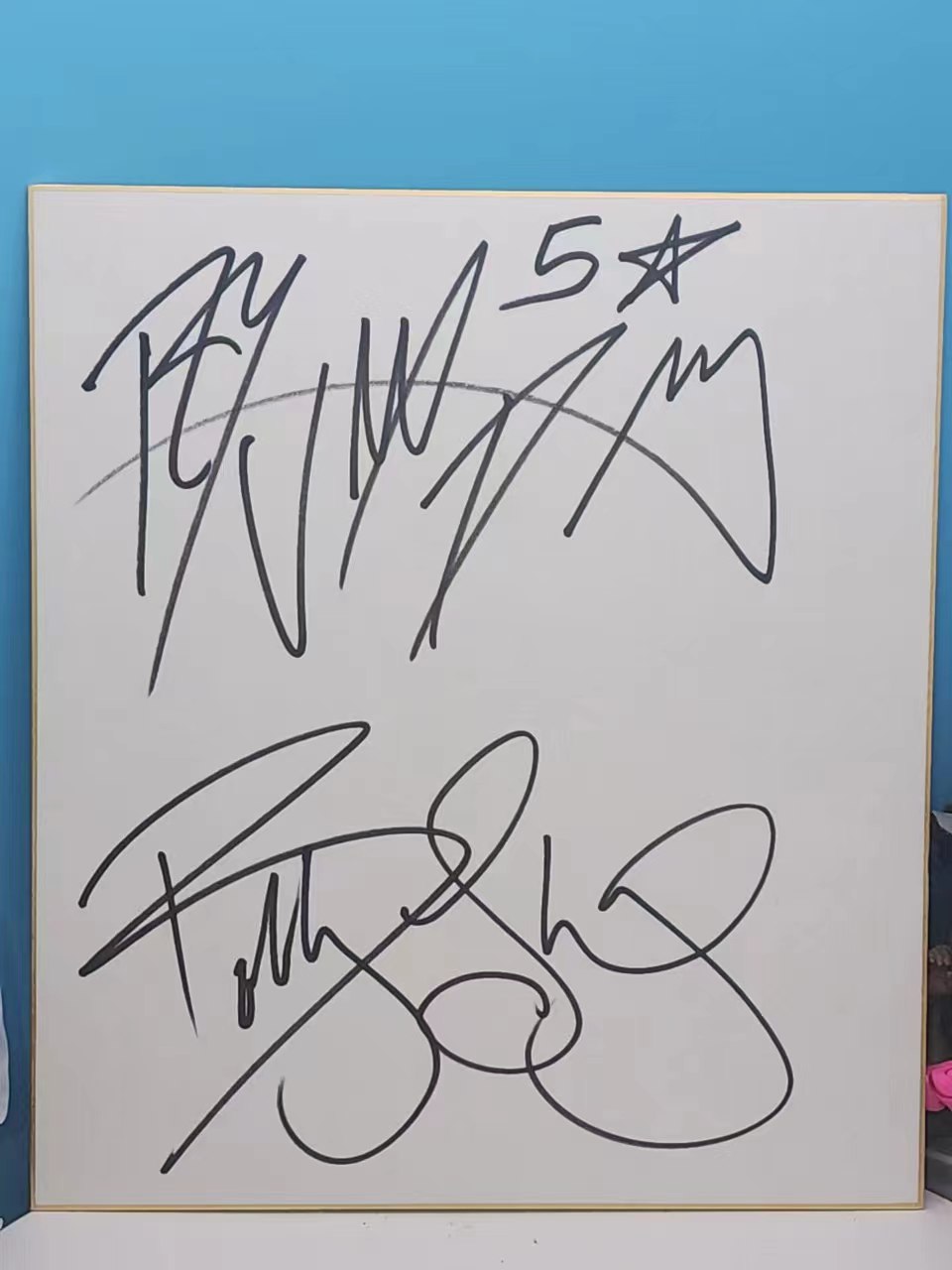 Shikishi Autograph Bobby Lashley Rob Van Dam