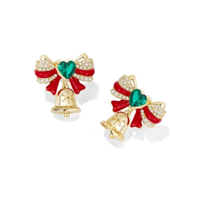 🎄CHRISTMAS PRE-SALE🔔 Exquisite bow bell earrings