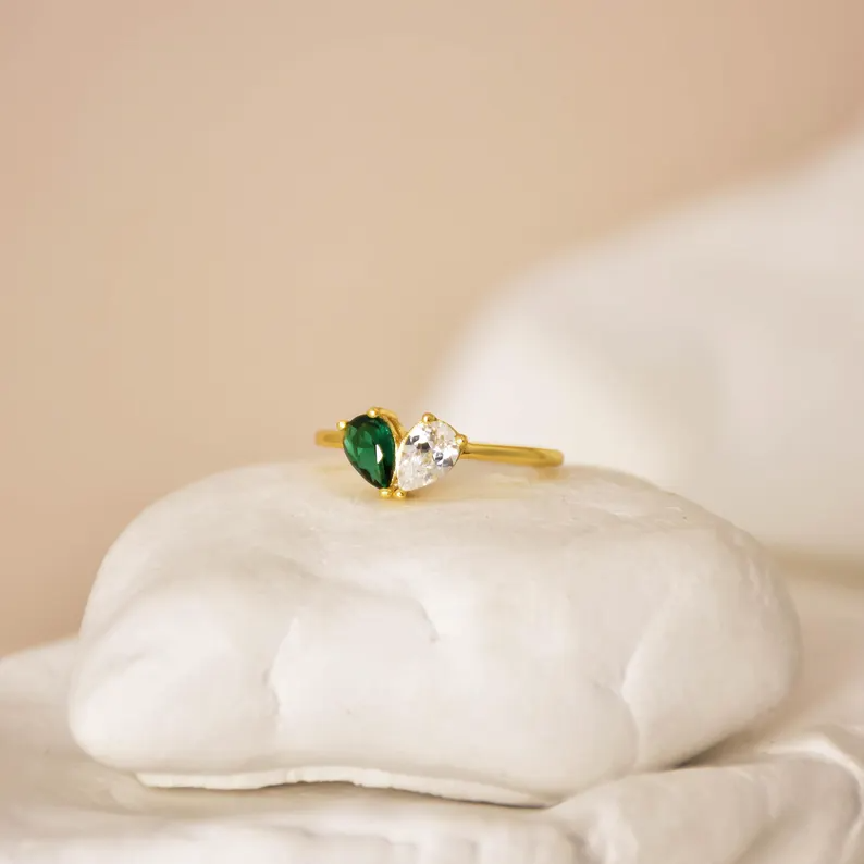 For Love - Custom Heart Birthstone Ring