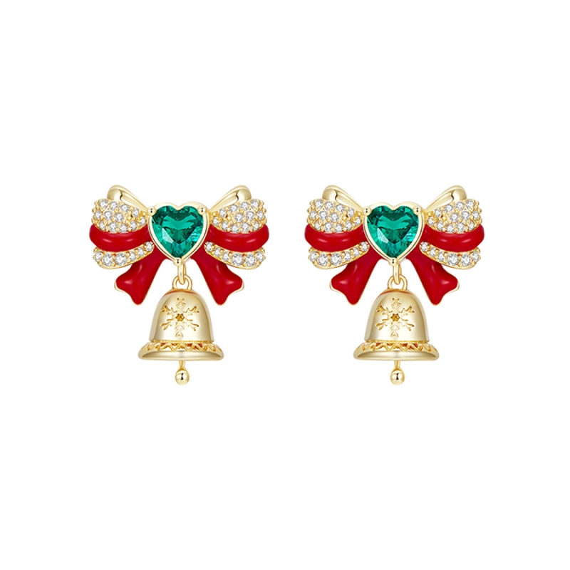 🎄CHRISTMAS PRE-SALE🔔 Exquisite bow bell earrings