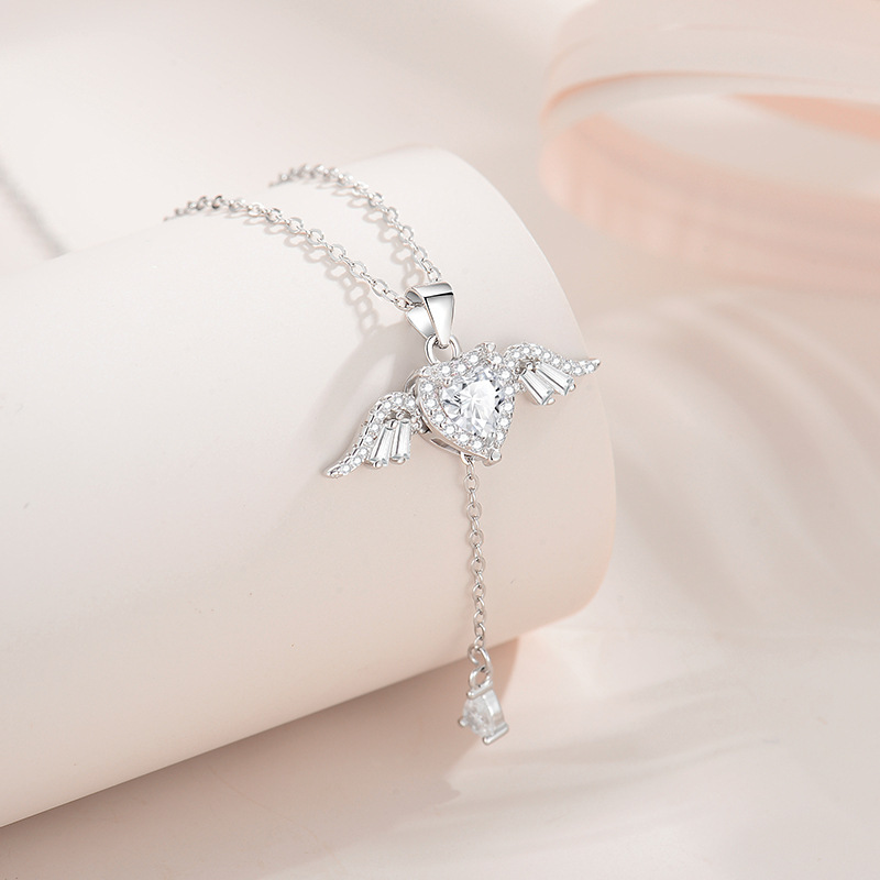 CUPID’S HEART STERLING SILVER NECKLACE