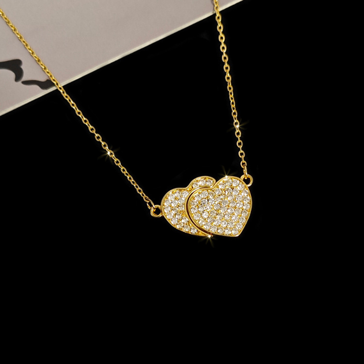 🎁CHRISTMAS PRE SALE 🔥- Magnetic Double Heart Necklace💞