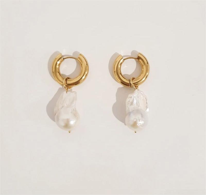 Baroque Hoop Earrings
