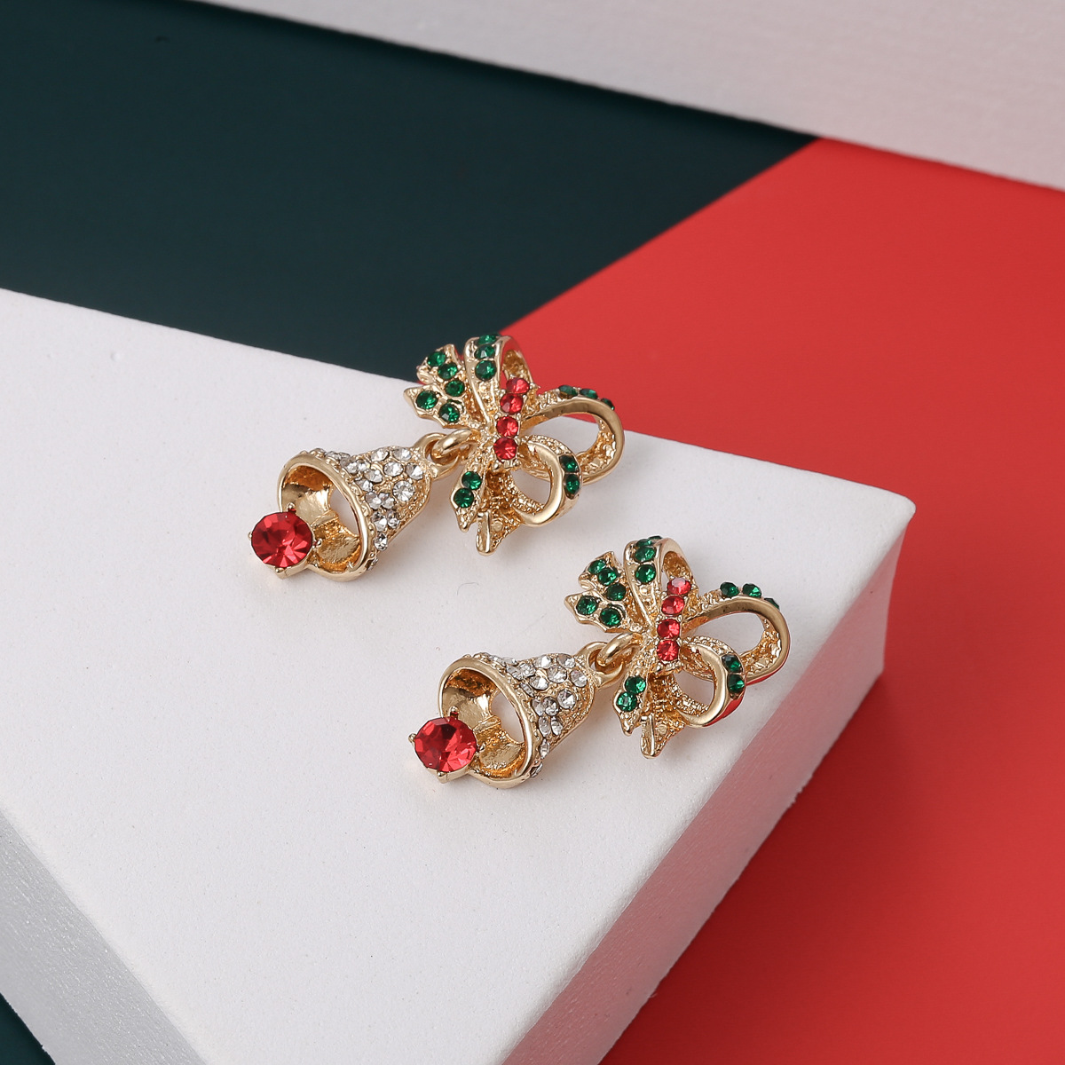 🎄CHRISTMAS PRE-SALE🔔Exquisite Full Diamond Christmas Earrings Colorful Earrings